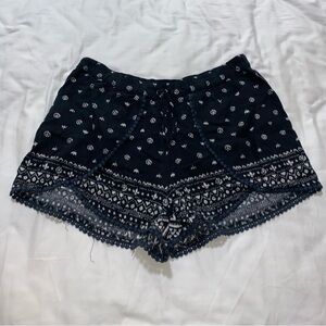 Hollister black petal shorts small